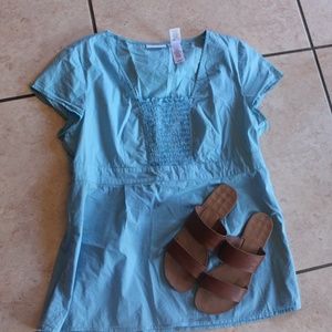 Light blue blouse